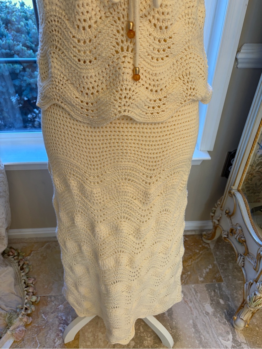 RACHEL ZOE EYELET KNIT OUTFIT NWT L - Picture 3 of 8